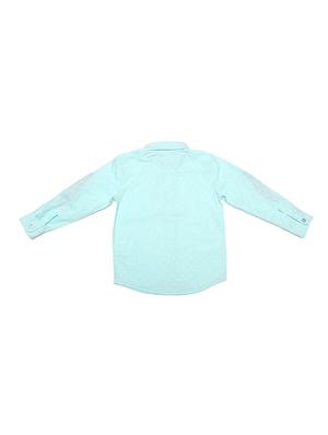 blue cotton blend shirt - 15608883 - Standard Image - 2