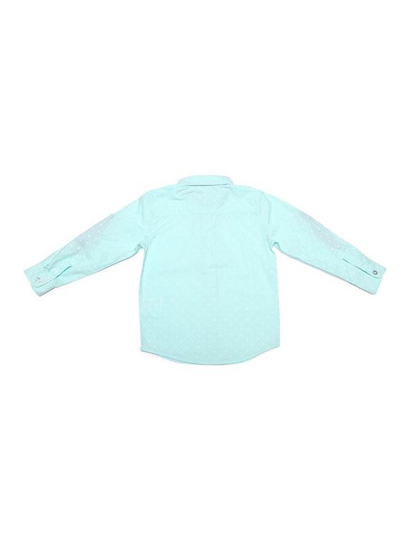 blue cotton blend shirt - 15608883 - Zoom Image - 2
