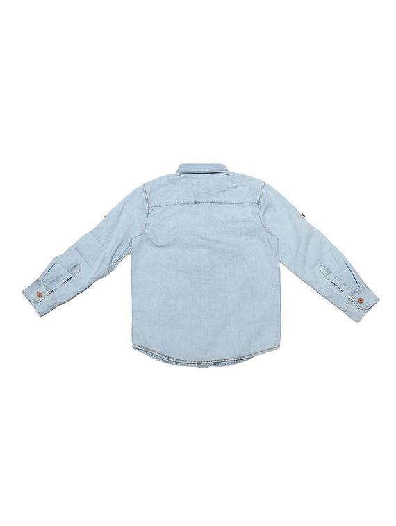 blue cotton blend shirt - 15608887 - Zoom Image - 2