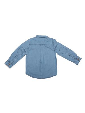 blue cotton blend shirt - 15608888 - Standard Image - 2
