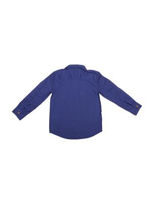 blue cotton blend shirt - 15608890 - Standard Image - 2