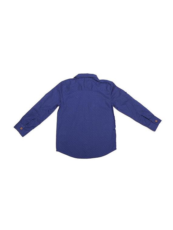 blue cotton blend shirt - 15608890 - Zoom Image - 2