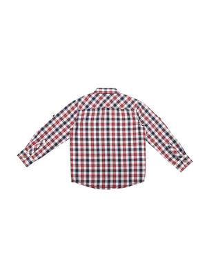 red cotton blend shirt - 15608891 - Standard Image - 2