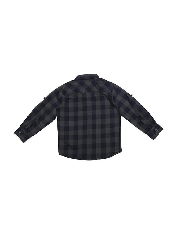 grey cotton blend shirt - 15608893 - Zoom Image - 2