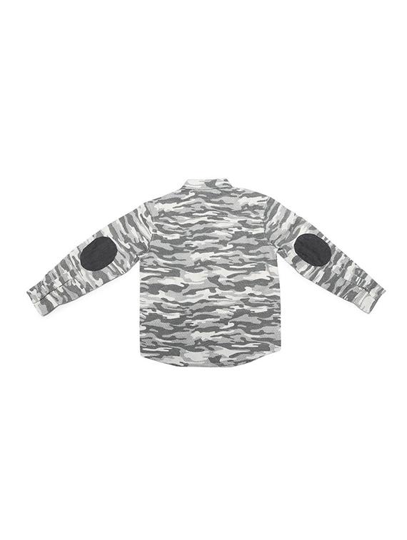grey cotton blend shirt - 15608896 - Zoom Image - 2