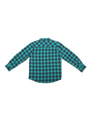blue cotton blend shirt - 15608899 - Standard Image - 2