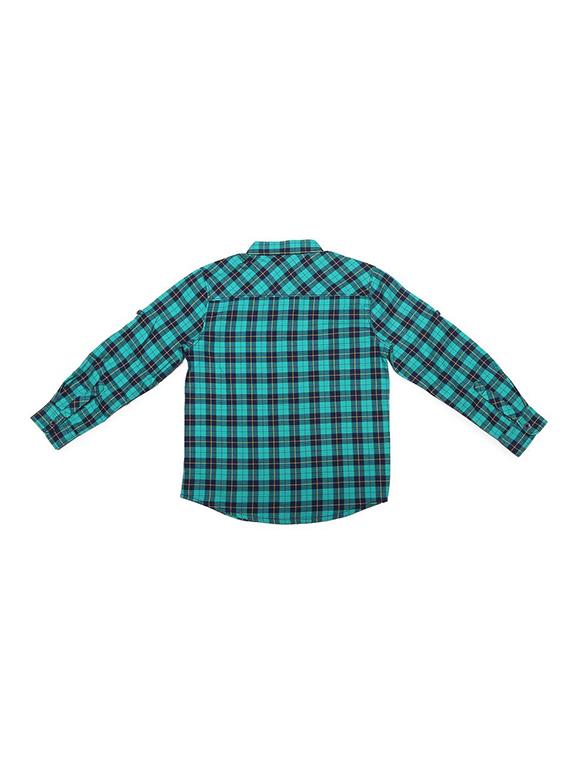 blue cotton blend shirt - 15608899 - Zoom Image - 2
