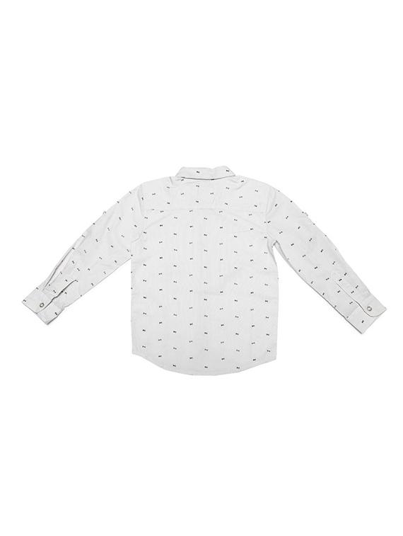 white cotton blend shirt - 15608900 - Zoom Image - 2