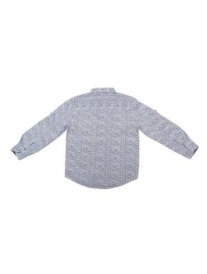 blue cotton blend shirt - 15608901 - Standard Image - 2