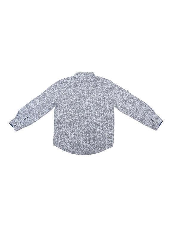 blue cotton blend shirt - 15608901 - Zoom Image - 2