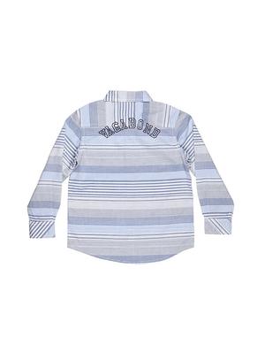 blue cotton blend shirt - 15608904 - Standard Image - 2