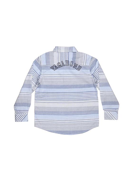 blue cotton blend shirt - 15608904 - Zoom Image - 2