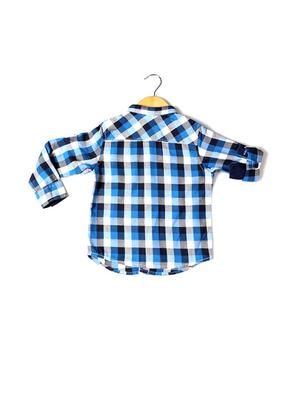 blue cotton shirt - 15608905 - Standard Image - 2