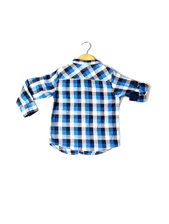 blue cotton shirt - 15608905 - Zoom Image - 2