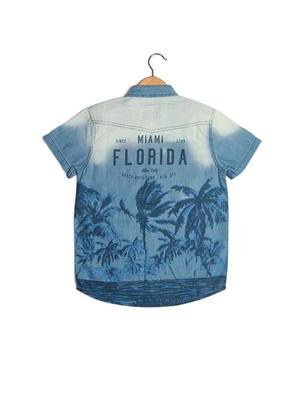 blue cotton blend shirt - 15608911 - Standard Image - 2
