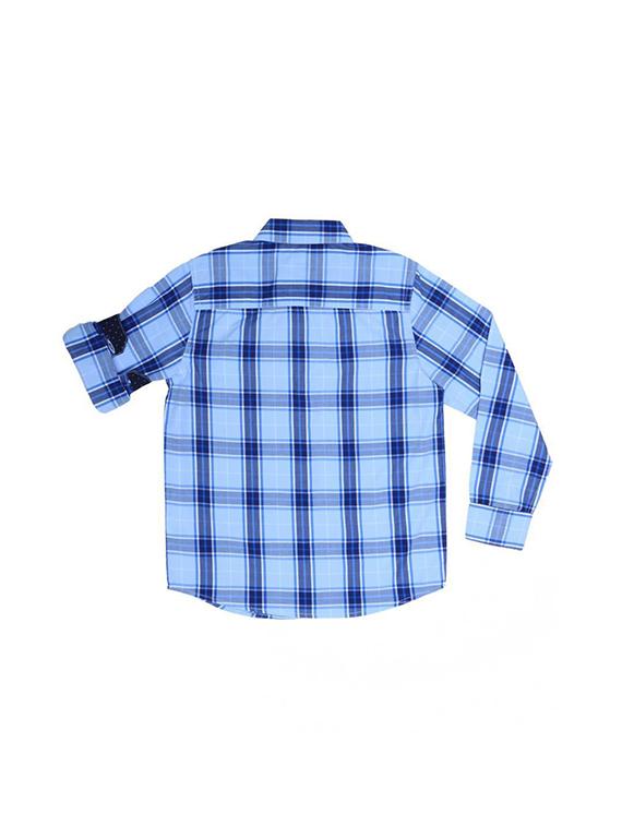 blue cotton blend shirt - 15608917 - Zoom Image - 2