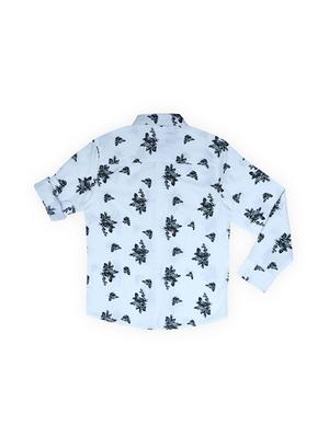 blue cotton blend shirt - 15608920 - Standard Image - 2