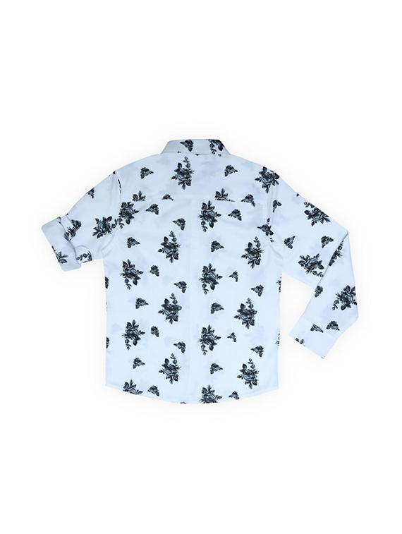 blue cotton blend shirt - 15608920 - Zoom Image - 2