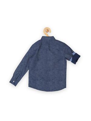 blue cotton shirt - 15608931 - Standard Image - 2