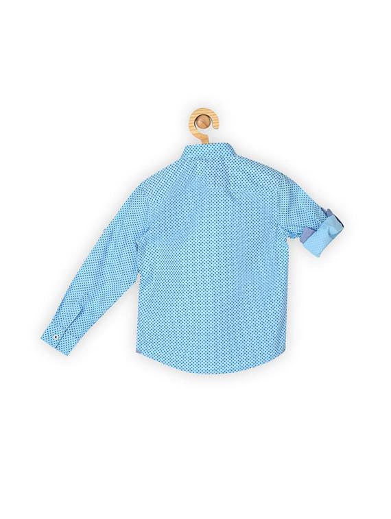 blue cotton shirt - 15608939 - Zoom Image - 2