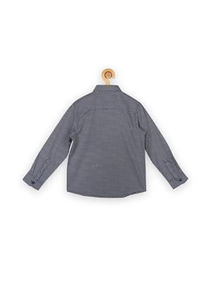 navy blue cotton shirt - 15608940 - Standard Image - 2