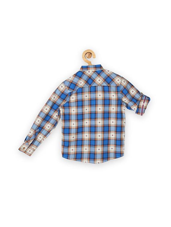 blue cotton shirt - 15608951 - Zoom Image - 2