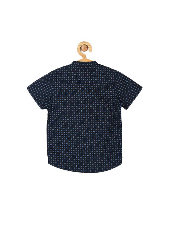 navy blue cotton shirt - 15608952 - Zoom Image - 2