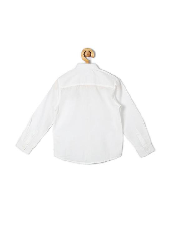 white cotton blend shirt - 15608953 - Zoom Image - 2