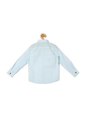 blue cotton blend shirt - 15608954 - Standard Image - 2