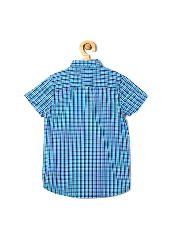blue cotton blend shirt - 15608957 - Zoom Image - 2