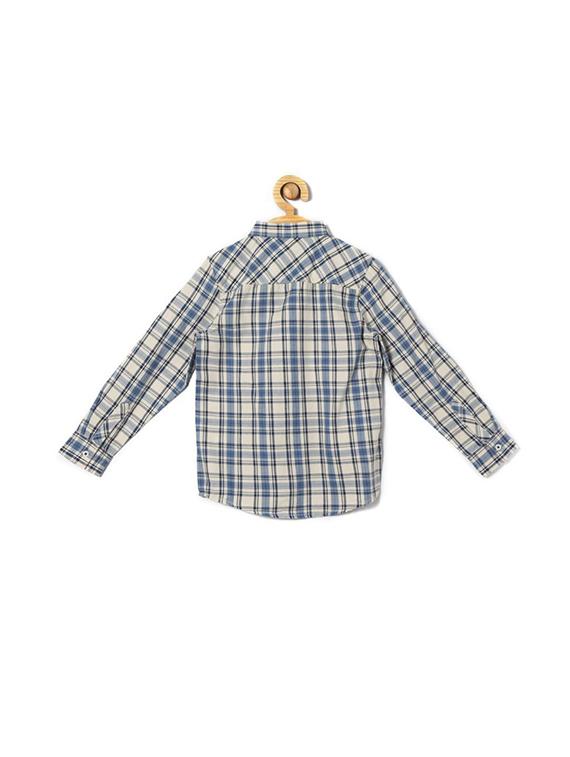 blue cotton blend shirt - 15608958 - Zoom Image - 2