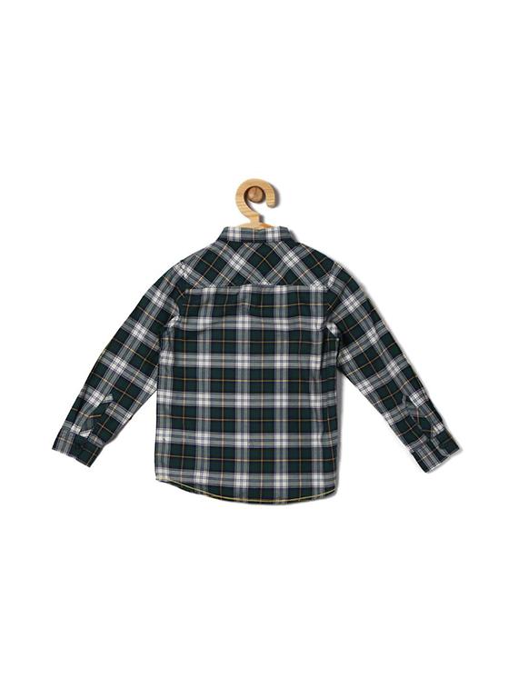 green cotton blend shirt - 15608960 - Zoom Image - 2