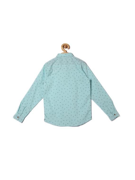 green cotton blend shirt - 15608961 - Zoom Image - 2