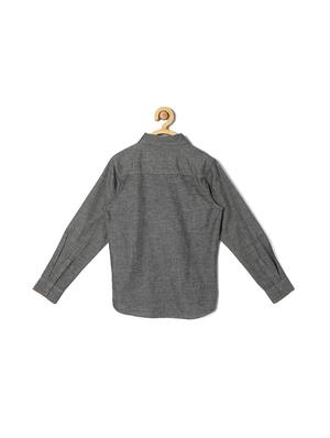 grey cotton blend shirt - 15608962 - Standard Image - 2