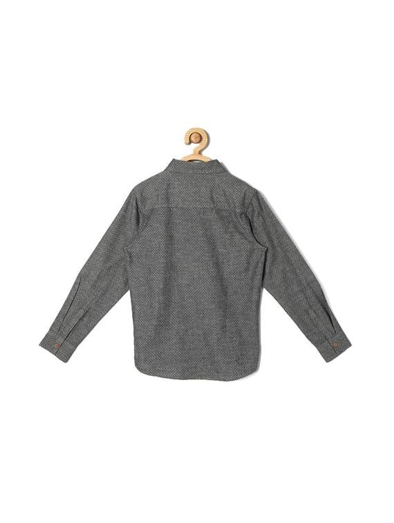 grey cotton blend shirt - 15608962 - Zoom Image - 2
