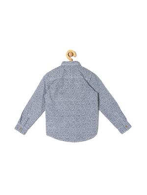 blue cotton blend shirt - 15608965 - Standard Image - 2