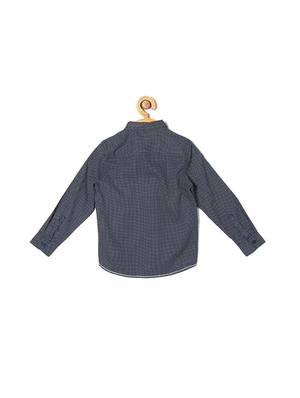 grey cotton blend shirt - 15608966 - Standard Image - 2