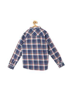 blue cotton blend shirt - 15608967 - Standard Image - 2