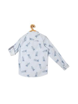 blue cotton blend shirt - 15608968 - Standard Image - 2