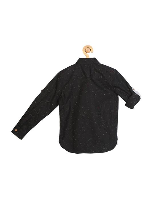 black cotton blend shirt - 15608973 - Zoom Image - 2