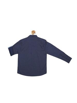 navy blue cotton shirt - 15608978 - Standard Image - 2
