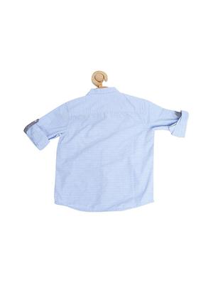 blue cotton blend shirt - 15608996 - Standard Image - 2