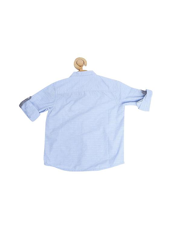 blue cotton blend shirt - 15608996 - Zoom Image - 2