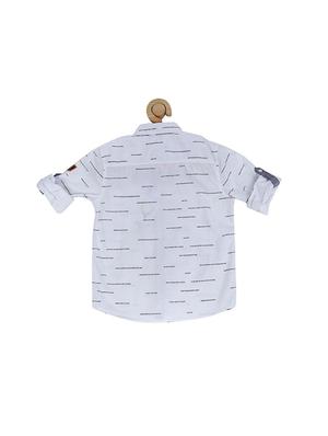 grey cotton blend shirt - 15608997 - Standard Image - 2