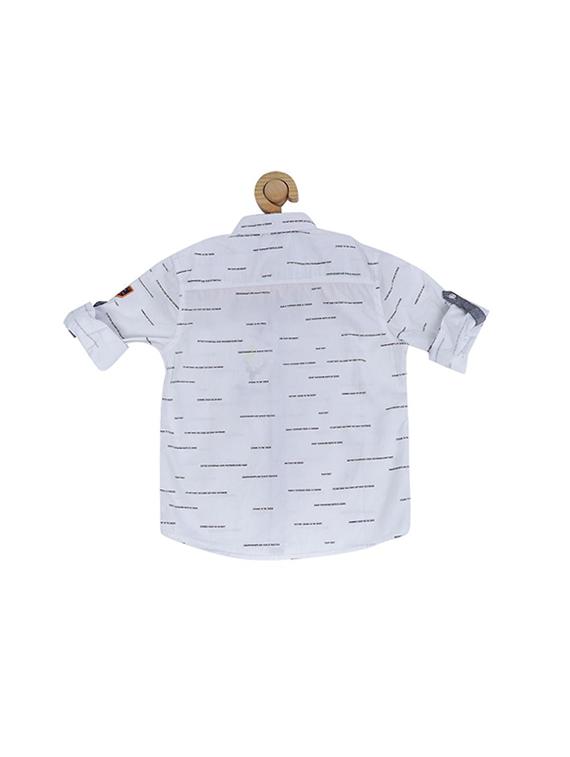 grey cotton blend shirt - 15608997 - Zoom Image - 2