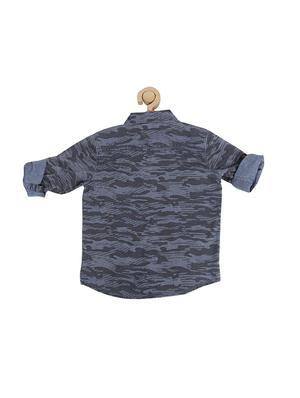 grey cotton blend shirt - 15608998 - Standard Image - 2