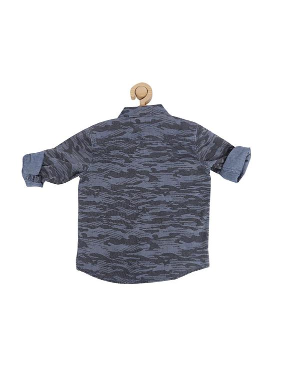 grey cotton blend shirt - 15608998 - Zoom Image - 2