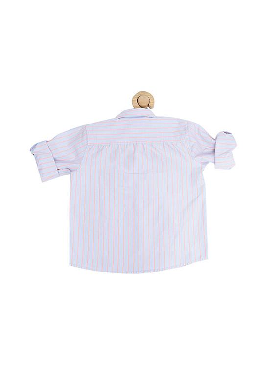 blue cotton blend shirt - 15609000 - Zoom Image - 2
