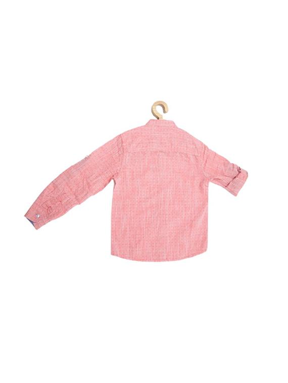 pink cotton blend shirt - 15609001 - Zoom Image - 2