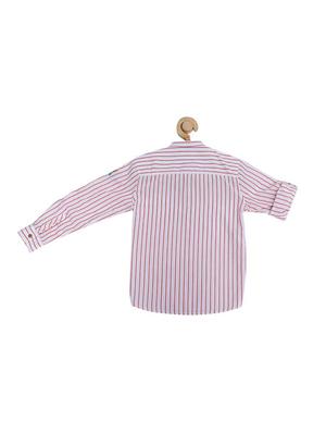 white cotton blend shirt - 15609002 - Standard Image - 2